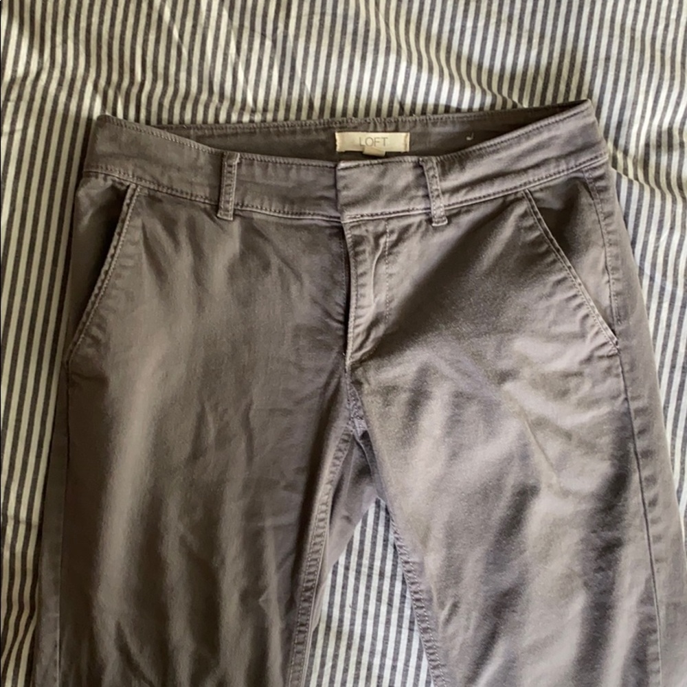 Loft 00P grey chinos